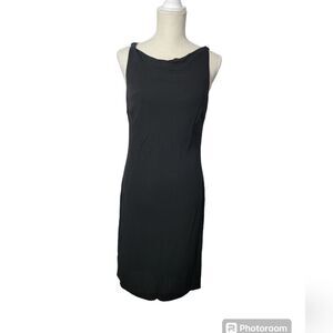 Vintage Andrea polizzi for Rex Lester black midi dress
